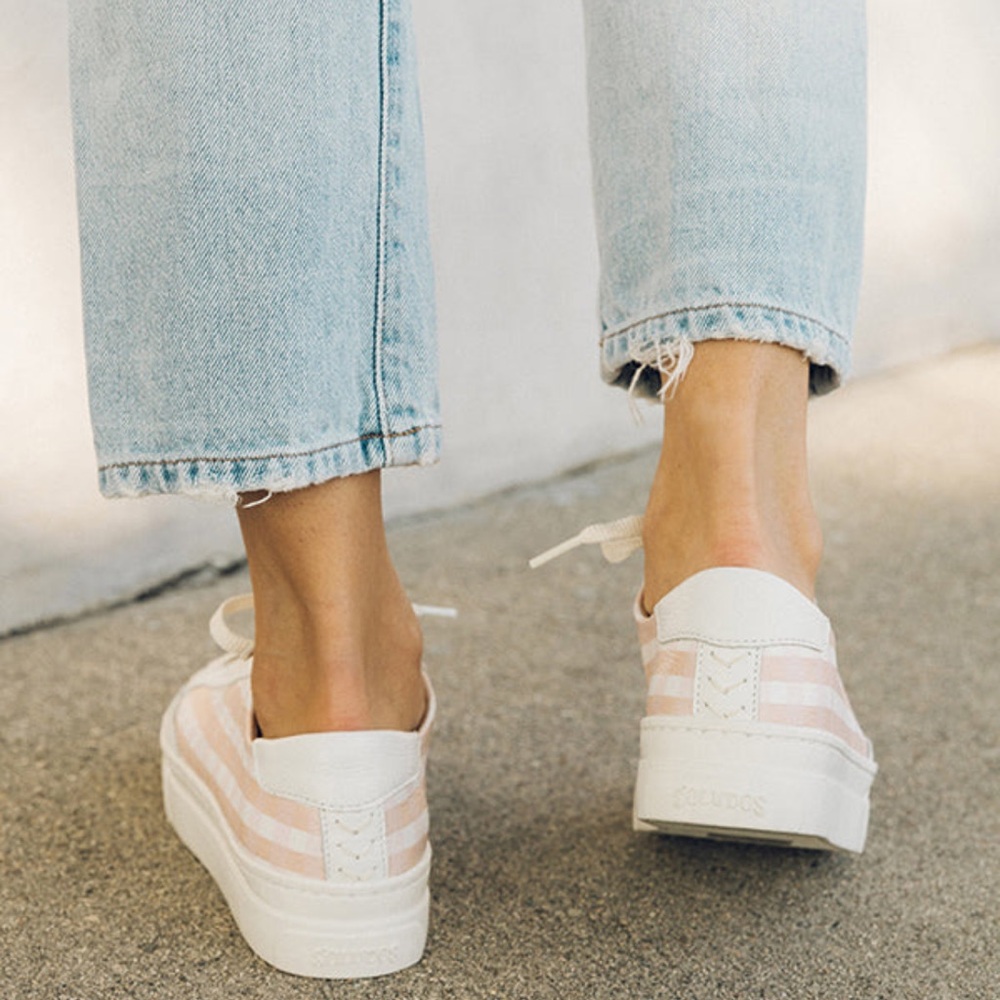 Soludos Check Mate Ibiza Platform Sneaker - Picture 2 of 3